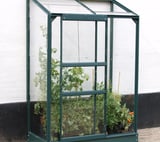 Vitavia 2x4 Green IDA 900 Lean to Greenhouse - Horticultural Glass