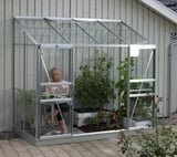 Vitavia 4x8 IDA 3300 Lean to Greenhouse - Horticultural Glass