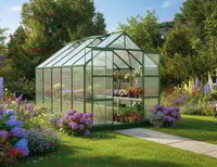 Vitavia 8x10 Green Jupiter 8300 Greenhouse - Polycarbonate Glazing