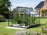 Vitavia 8x12 Black Jupiter 9900 Greenhouse - Horticultural Glass