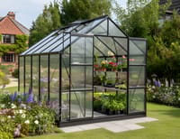 Vitavia 8x12 Black Jupiter 9900 Greenhouse - Polycarbonate Glazing