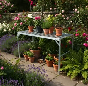 Vitavia 1 Tier Silver Staging