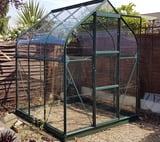 Vitavia 6x6 Green Orion 3800 Greenhouse - Horticultural Glass