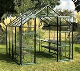 Vitavia 8x8 Green Phoenix 6700 Greenhouse - Toughened Glass
