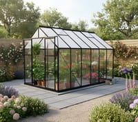 Vitavia 8x12 Black Phoenix 9900 Greenhouse - Polycarbonate Glazing