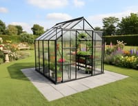 Vitavia 8x8 Black Phoenix 6700 Greenhouse - Polycarbonate Glazing