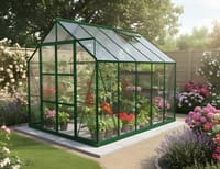 Vitavia 8x10 Green Phoenix 8300 Greenhouse - Polycarbonate Glazing