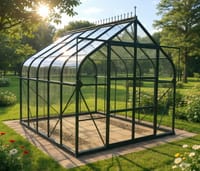 Vitavia 8x12 Green Saturn 9900 Greenhouse - Toughened Glass