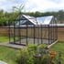 Vitavia Sirius Black Orangery Greenhouse with Toughened Glazing and Double Doors