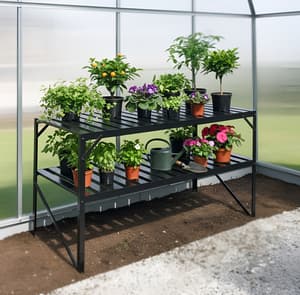 Vitavia 2 Tier Black Staging
