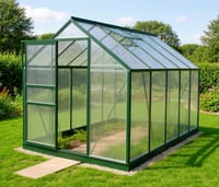 Vitavia 6x10 Green Venus 6200 Greenhouse - Polycarbonate Glazing