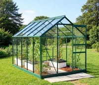 Vitavia 6x12 Green Venus 7500 Greenhouse - Toughened Glass