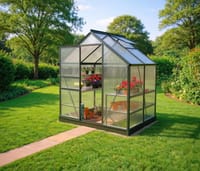 Vitavia 6x4 Green Venus 2500 Greenhouse - Polycarbonate Glazing
