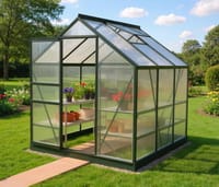 Vitavia 6x6 Green Venus 3800 Greenhouse - Polycarbonate Glazing