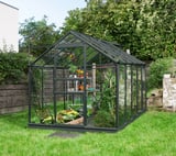 Vitavia 6x10 Black Venus 6200 Greenhouse - Horticultural Glass