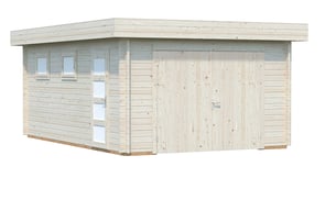 Palmako Rasmus 5.5m x 3.6m Wooden Garage with Wooden Door