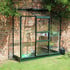 Halls 2x6 Wall Garden Green Lean to Greenhouse with Horticultural Glazing