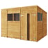 10x8 Pent  Overlap Wood Shed