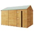12x8 Windowless Apex Overlap Wood Shed