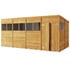 16x8 Pent Overlap Wood Shed