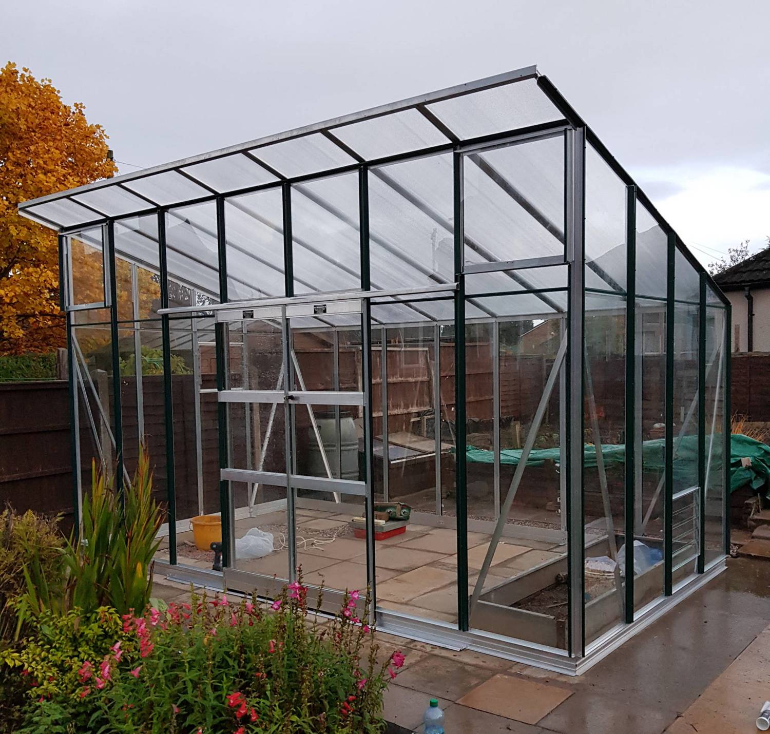 Elite Edge 8x18 Pent Roof Greenhouse Toughened SUMMER SALE