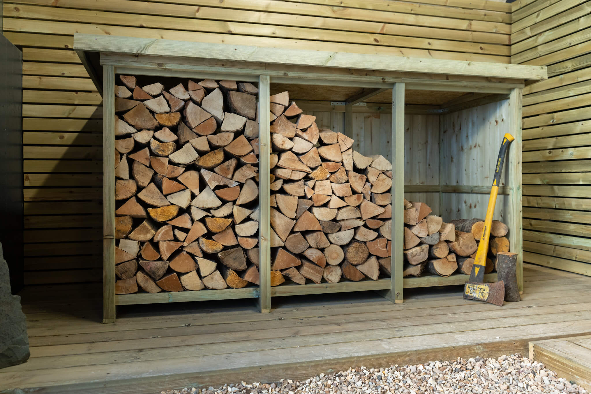 Garden Village Billington Large Wooden Log Store