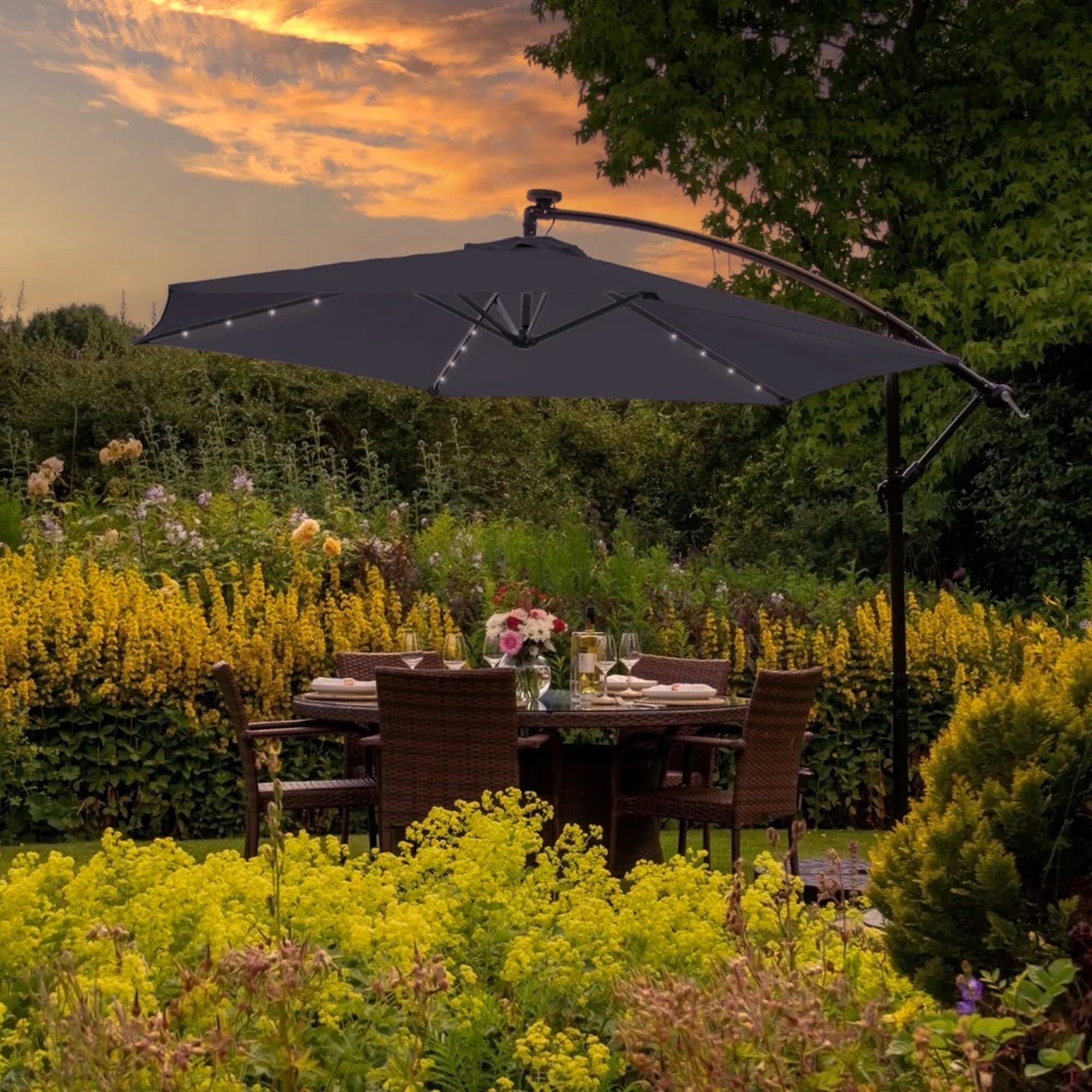 Lichfield Cantilever Garden Parasol Sand main image 0