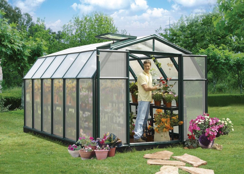 rion hobby gardener 8x12 greenhouse polycarbonate