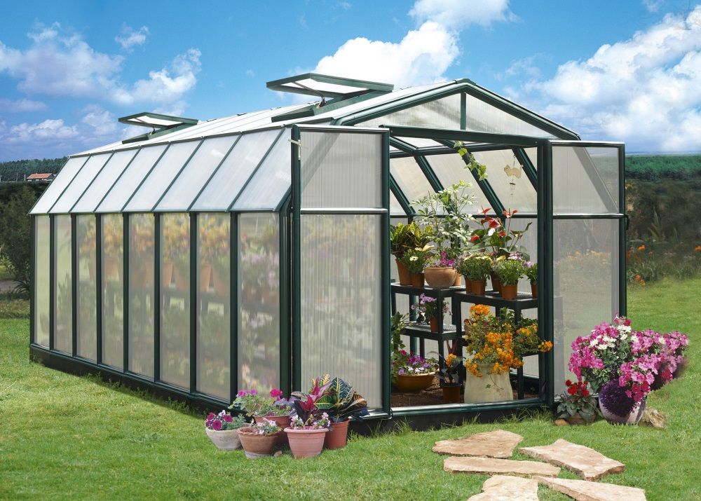 Rion Hobby Gardener 8x16 Greenhouse Polycarbonate