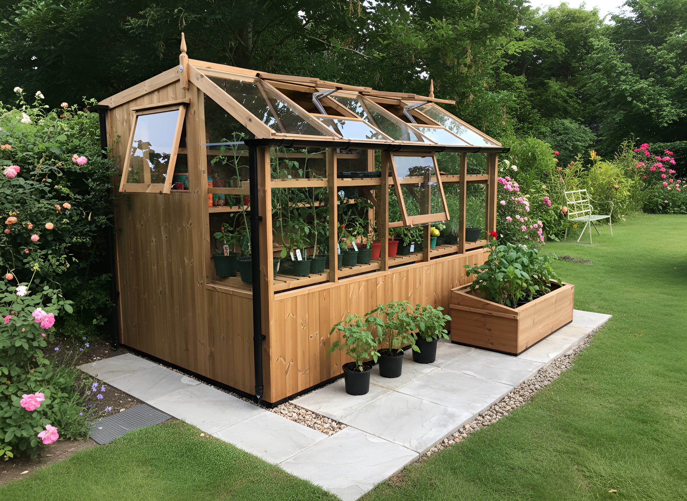 Swallow Jay 6x10 Wooden Potting Shed