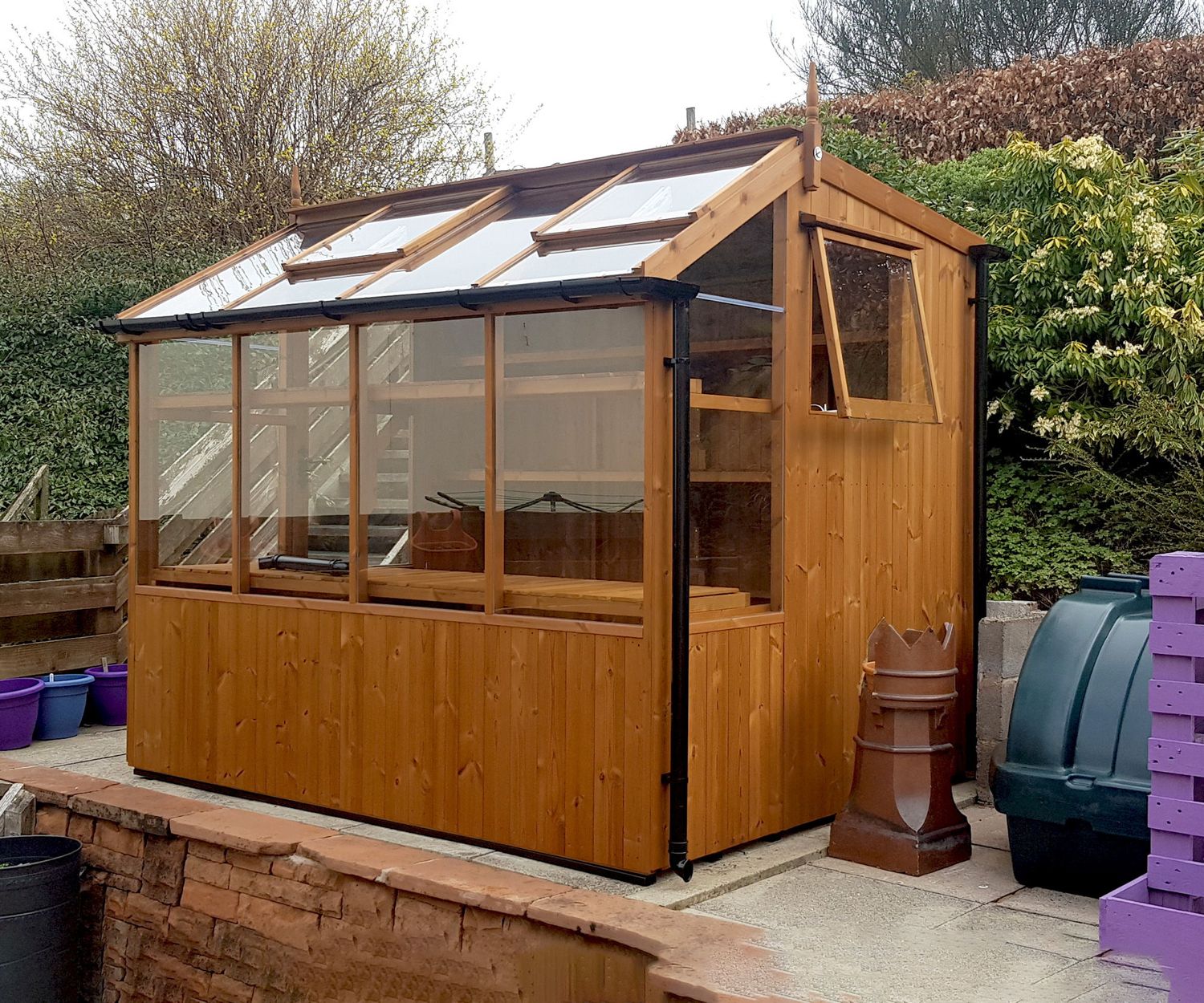 Swallow Jay 6x10 Wooden Potting Shed Greenhouse Stores