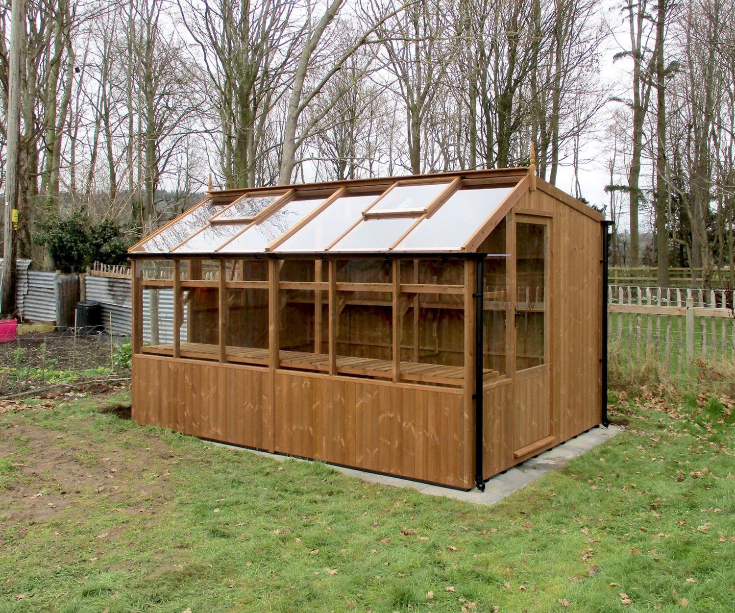 Swallow Rook 8x10 Wooden Potting Shed Greenhouse Stores